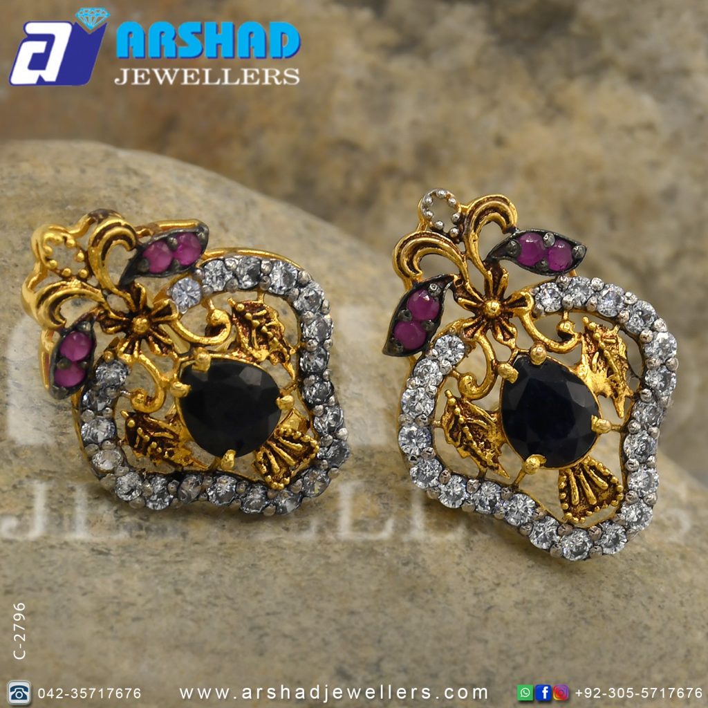 Gold Earring Design B2796