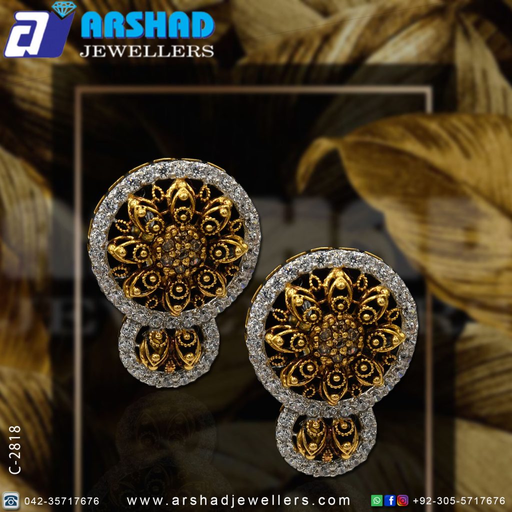 Gold Earring Design B2818