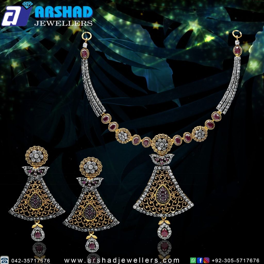 Gold Necklace Design Ks1365