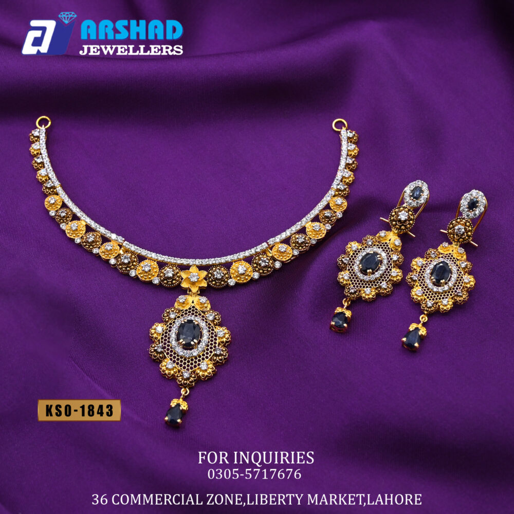 Gold Necklace Design KS0-1843